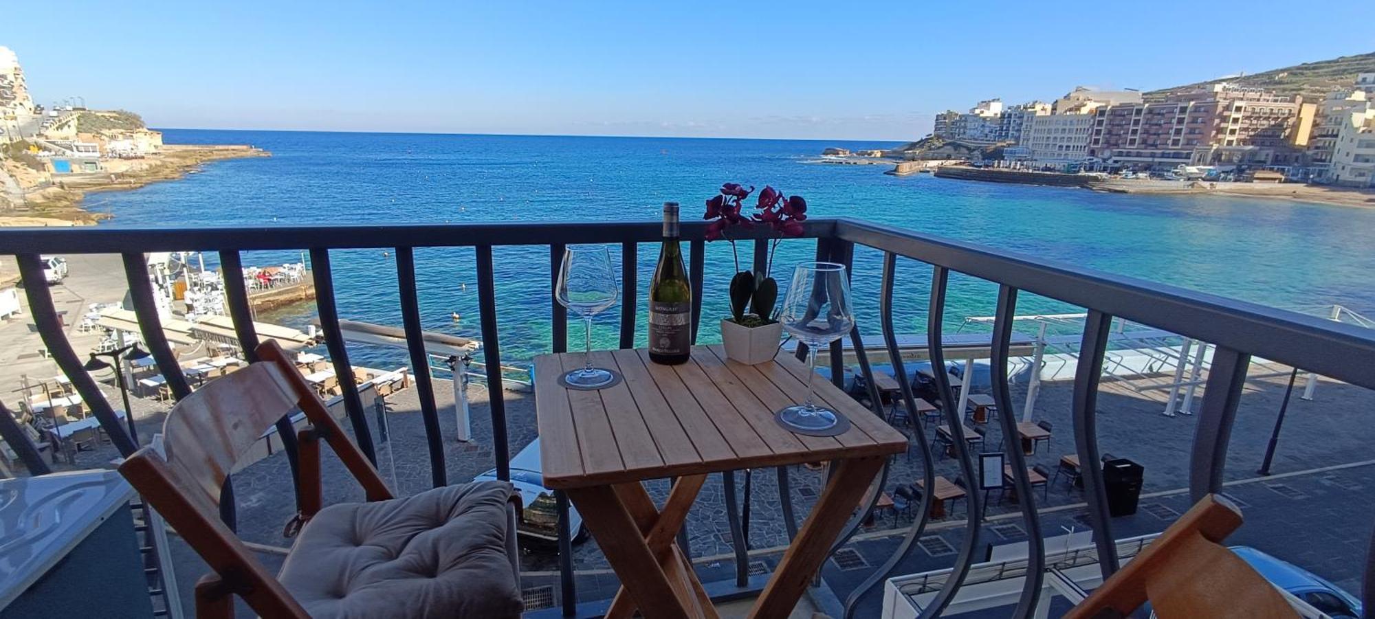 Marsalforn Sea Front Studio Apartment Zebbug  ภายนอก รูปภาพ